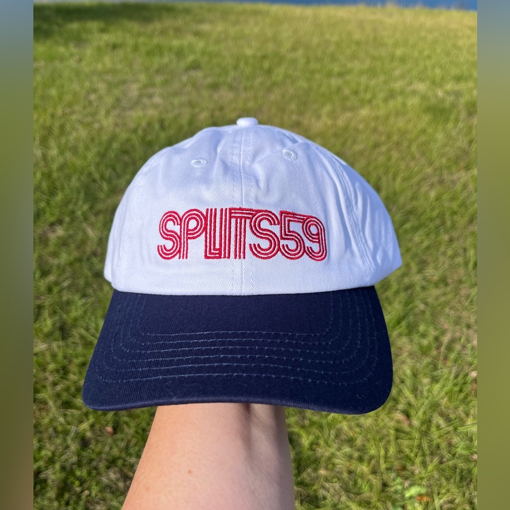 NWT Splits59 Tennis Ball Cap in Blue and White $38 retail